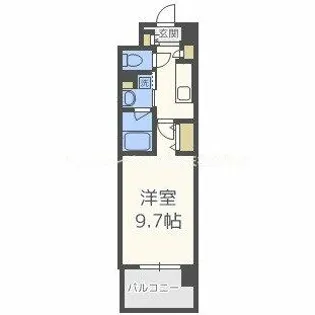 ラルシェパルク新大阪【10階】の間取り
