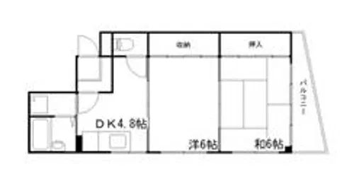インタービレッジ千代田町【204号室】の間取り