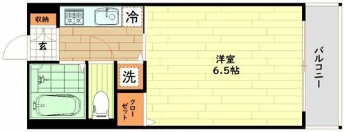 エトワール北梅田【6階】の間取り