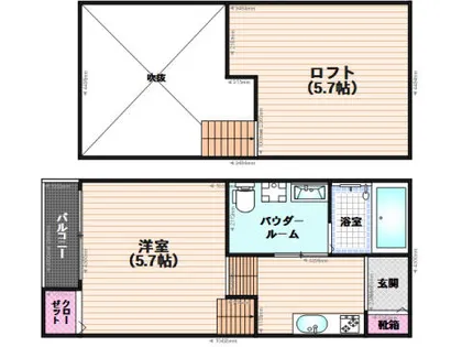 ルポゼ桜ヶ丘【2階】の間取り