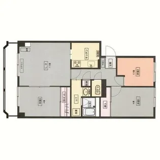 北弐十条マンションC棟【702号室】の間取り