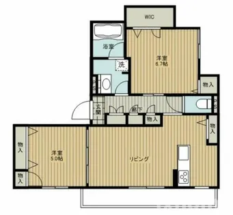 フルール ドゥ ソレイユ【3階】の間取り