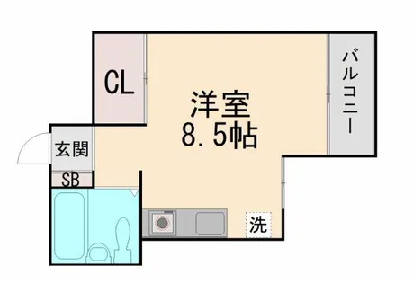 ハイツオークラしのはら【2階】の間取り
