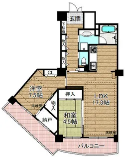ローレルスクエア高槻A棟【6階】の間取り