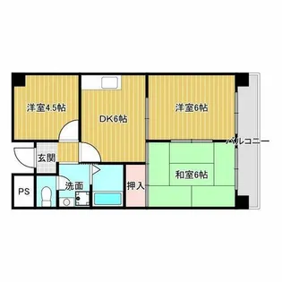 リバーサイド上野【3階】の間取り