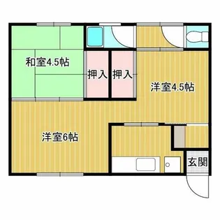 グリーンハイツ【1階】の間取り