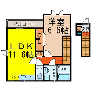 Libra(リブラ)【2階】の間取り