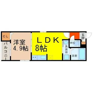 REGALEST塩釜口【2階】の間取り