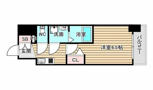 エスリードレジデンス・ザ・グラン大阪ノア【4階】の間取り