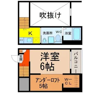 ミリオンベル【2階】の間取り