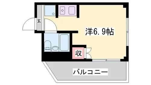 エレーヴ新在家【1階】の間取り