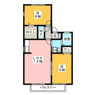 ヴァン・ホーリーA【2階】の間取り
