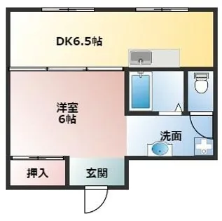 ペディハイツ塚口【1階】の間取り