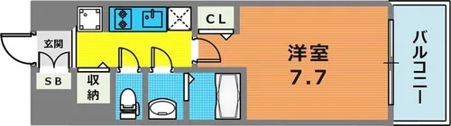 W-STYLE神戸Ⅱ【5階】の間取り