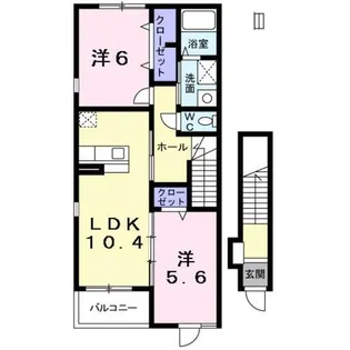 アメニティA【2階】の間取り