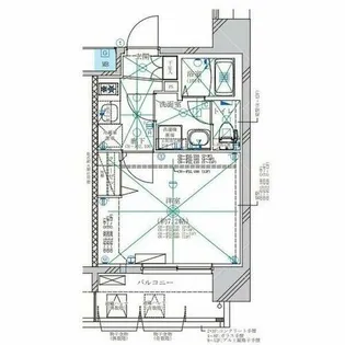 ディアレイシャス金山Ⅱ【1204号室】の間取り