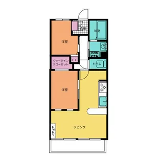 尾先ハイツ【3階】の間取り