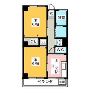 第18和興マンション 北館【2階】の間取り