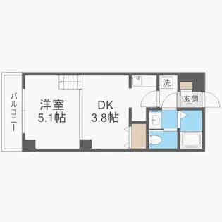 スパジオ大橋【3階】の間取り