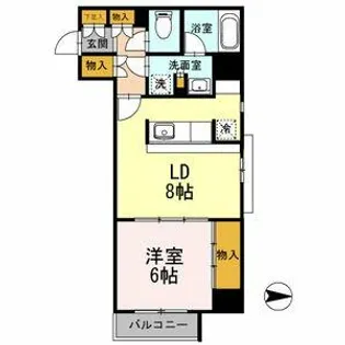 カスタリア栄【5階】の間取り