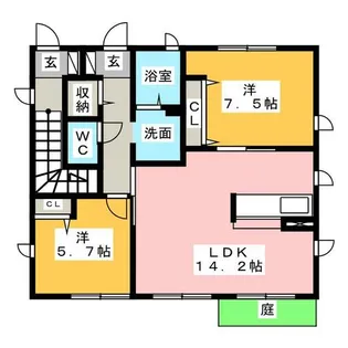 プレアデス【1階】の間取り
