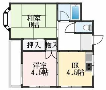 大阪府高石市綾園5丁目【マンション】の間取り