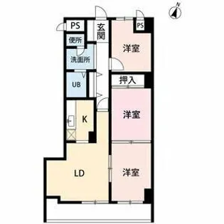 小樽グランドパレス【411号室】の間取り