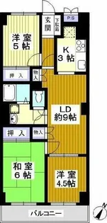 紫野スカイハイツ【1階】の間取り