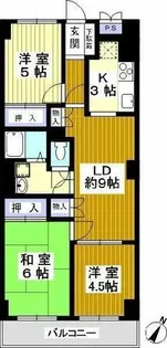 紫野スカイハイツ【1階】の間取り