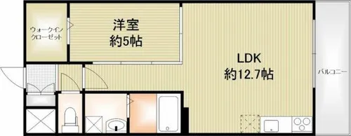 クリアコート城西【1階】の間取り