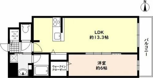 クリアコート元町【1階】の間取り