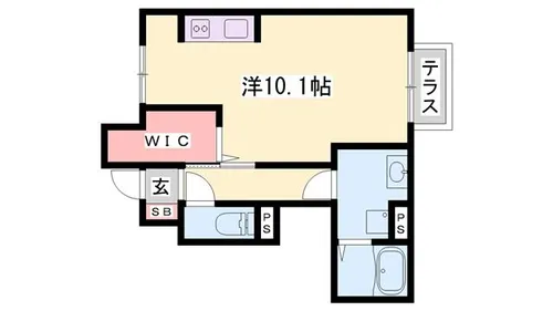 イリゼ2【102号室】の間取り