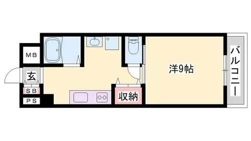 インタービレッジ青山二番館【208号室】の間取り