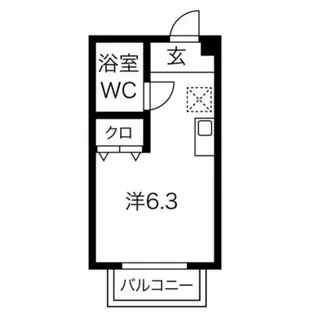 コンフォール野添【A-11号室】の間取り