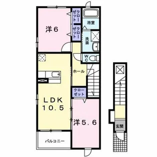 コンソラーレB【2階】の間取り
