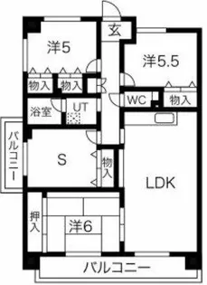 プレシオ緑ヶ丘【3階】の間取り