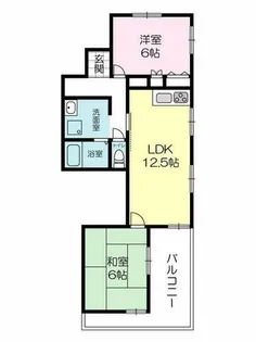 ラ・メゾン香呂【302号室】の間取り