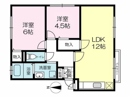 レスプランドルA【3号室】の間取り