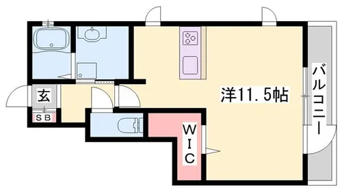 ラ・ルーチェ807A棟【101号室】の間取り