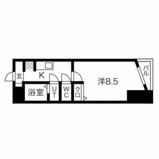 1Kの間取り画像