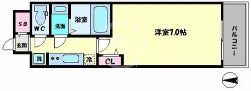 ファステート難波グランプリ【5階】の間取り