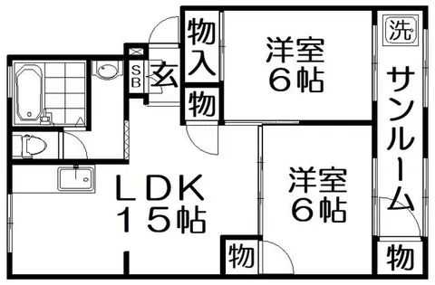 カルムイン香里園【2階】の間取り