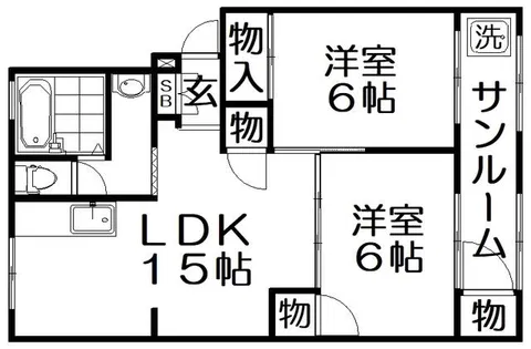 カルムイン香里園【2階】の間取り