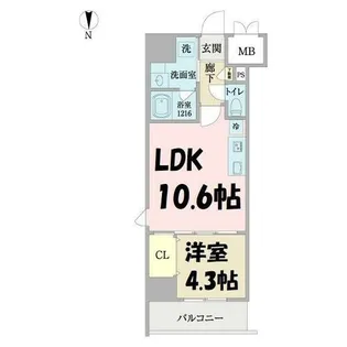 プロシード池下【11階】の間取り
