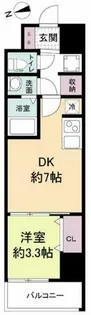 スペーシア日本橋東【15階】の間取り