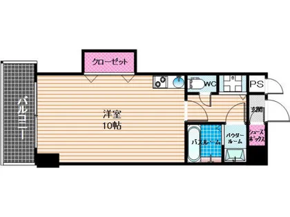 アクアシティ日赤通2【902号室】の間取り