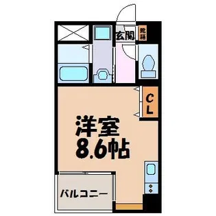 CITY SPIRE名古屋大須【2階】の間取り