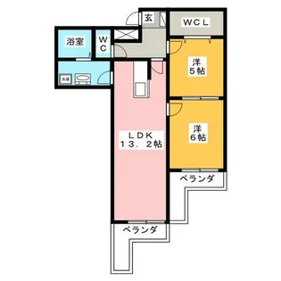 レジデンス翁【2階】の間取り