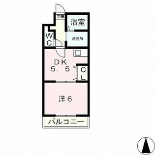 グランベール弐番館【3階】の間取り