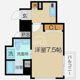 セレニテ本町ROJI02【8階】の間取り
